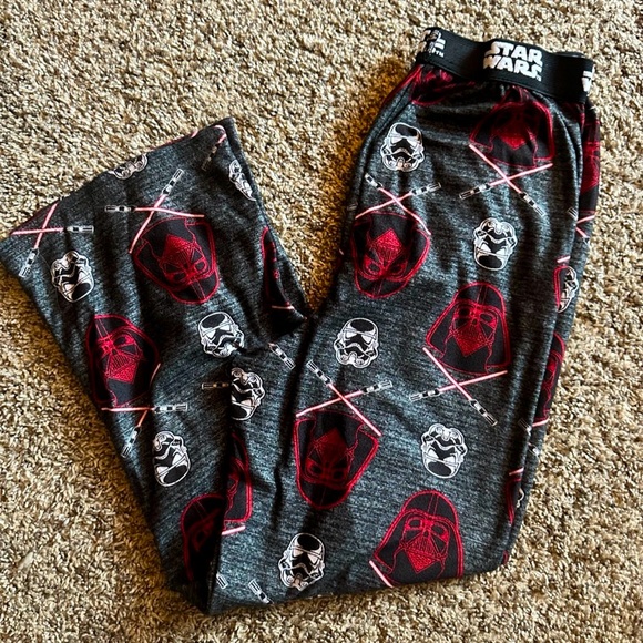 Star Wars boys pajama PJ pants Large 10/12 Vader stormtroopers - Picture 2 of 3